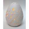 Uovo Ceramica Traforata con Led – Cm 10,5