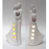 Coppia Sposi con Led Col. Bianco Sand – con Gift Box