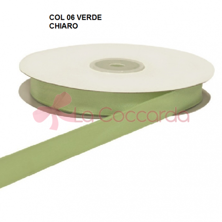 DOPPIO RASO VERDE CHIARO 6MM 50MT