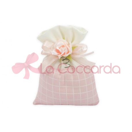 SACCH. QUADRETTO CM 10X12 ROSA