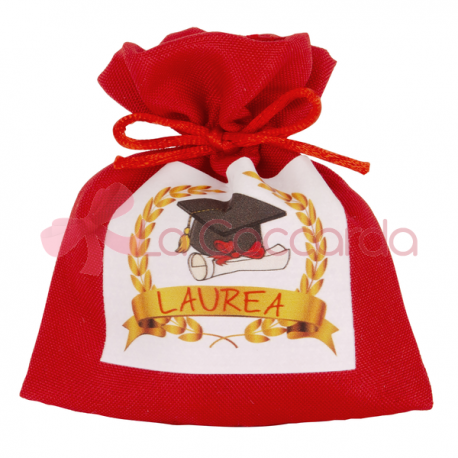 CORDA LAUREA BAG CM.12 ROSSO CONF. 12 PZ