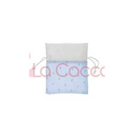 SACCHETTO STOFFA CELESTE 8×10 CM CONF. 12 PZ