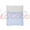 SACCHETTO STOFFA CELESTE 8×10 CM CONF. 12 PZ