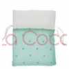 SACCHETTO STOFFA VERDE 8×10 CM CONF 12 PZ