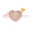 CANDELA SOIA CUORE PORCELLANA ROSA 11x10xh.5,5CM C/SHOPPER