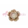 CANDELA ROSA PORCELLANA BEIGE 10,5×10,5xh.6,5CM