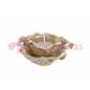 CANDELA ROSA PORCELLANA BEIGE 10,5×10,5xh.6,5CM