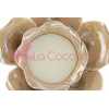 CANDELA ROSA PORCELLANA BEIGE 14x14xh.7,5CM