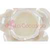 CANDELA ROSA PORCELLANA BIANCA 14x14xh.7,5CM