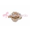 CANDELA ROSA PORCELLANA BEIGE 8,5×8,5xh.5,5CM