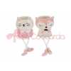 CANDELA ANIMALI PORCELLANA 2ASS.7,5×7,5xh.8,5CM ROSA C/SHOPPER