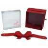 SCATOLA CARTONE E PLEXI 6.8x6.8x4.6 CM COL. ROSSO CONF. 6 PZ