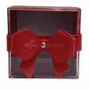 SCATOLA CARTONE E PLEXI 6.8x6.8x4.6 CM COL. ROSSO CONF. 6 PZ
