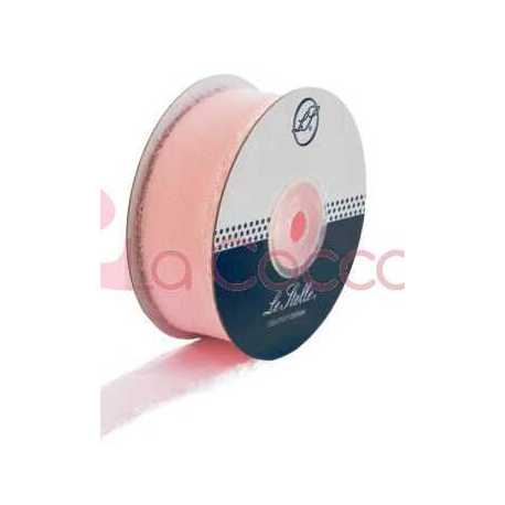 NASTRO CHIFFON 2,5 CM x 20 MT ROSA