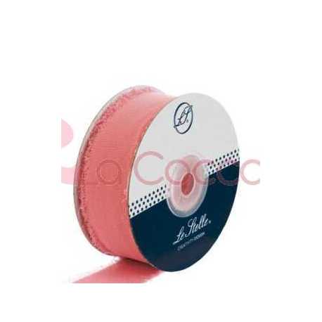 NASTRO CHIFFON 2,5 CM x 20 MT ROSA CIPRIA