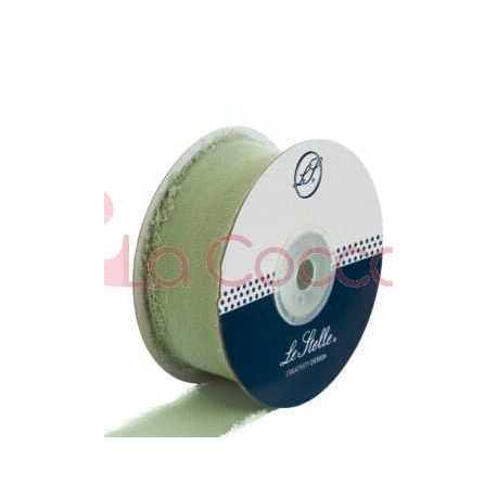 NASTRO CHIFFON 2,5 CM x 20 MT VERDE SALVIA