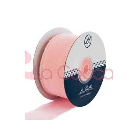 NASTRO CHIFFON 4 CM x 20 MT ROSA