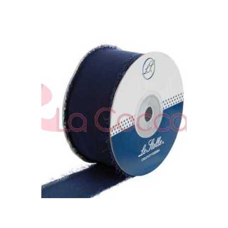 NASTRO CHIFFON 4 CM x 20 MT BLU